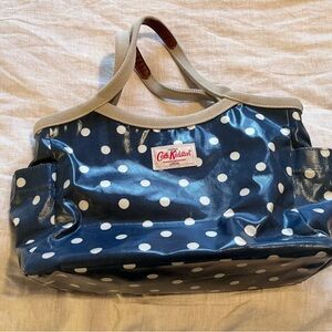 Cath Kidston Blue and White Polka Dot Tote
